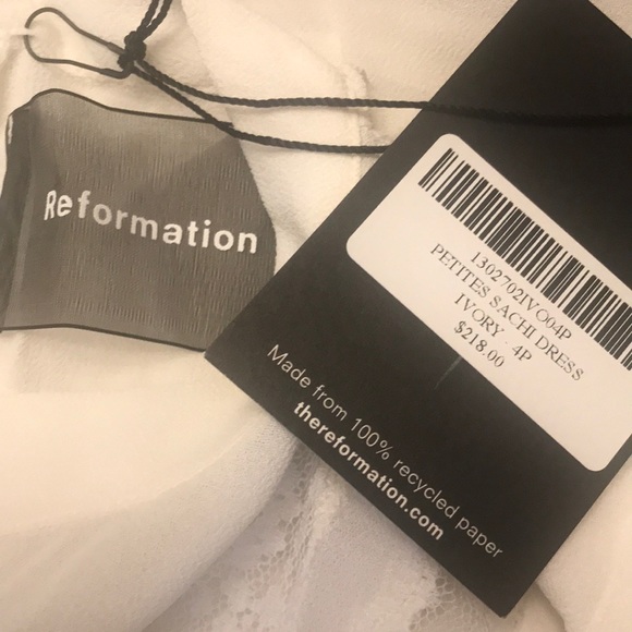 HOST PICK Reformation Petites Sachi Dress in ivory - Picture 5 of 9